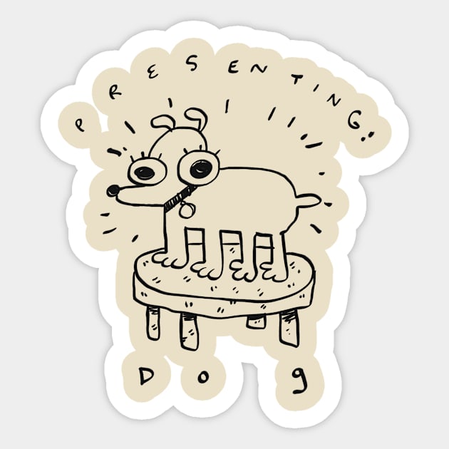 Presenting: Dog Sticker by neilkohney